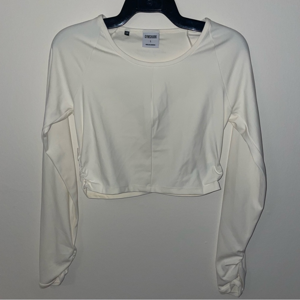 Whitney Simmons Gymshark large long sleeve crop top